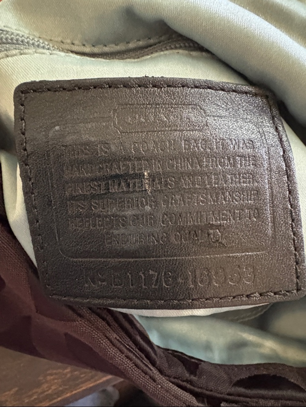 EUC Coach Black Signature Pattern Shoulder Bag - Picture 10 of 17